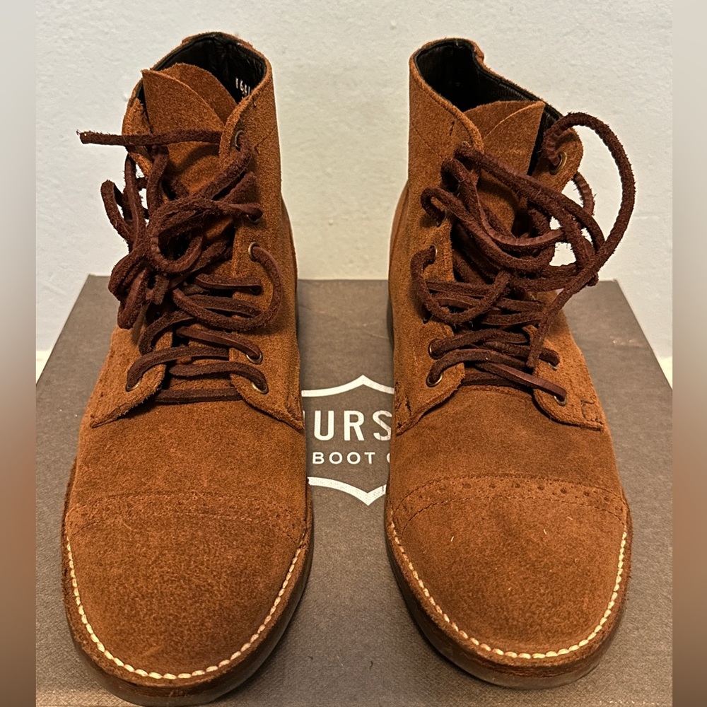 Thursday Boots Co. Vanguard boot “Cognac Suede”